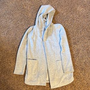 Loft size XS gray hooded cardigan